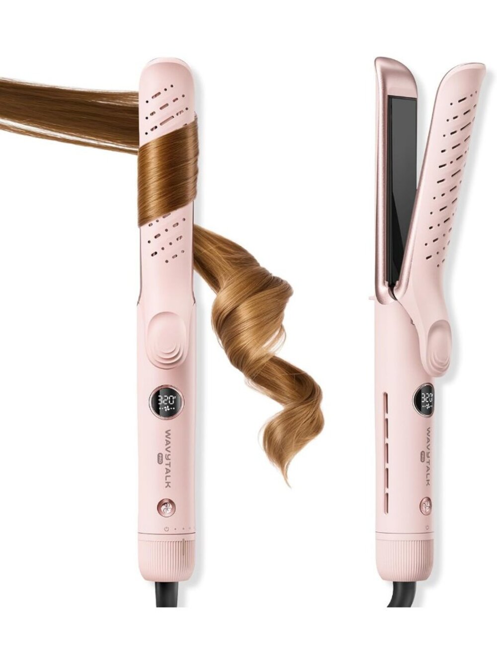 2-in-1 Hair Straightener & Curler, 1.25" Whirlwind Curl Airflow Styler